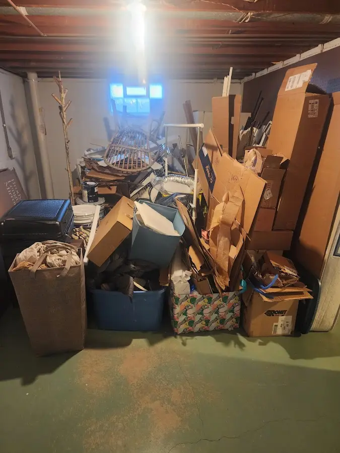 Roll-off dumpster container at job site for Yard Waste Dumpster Rental in La Crescent